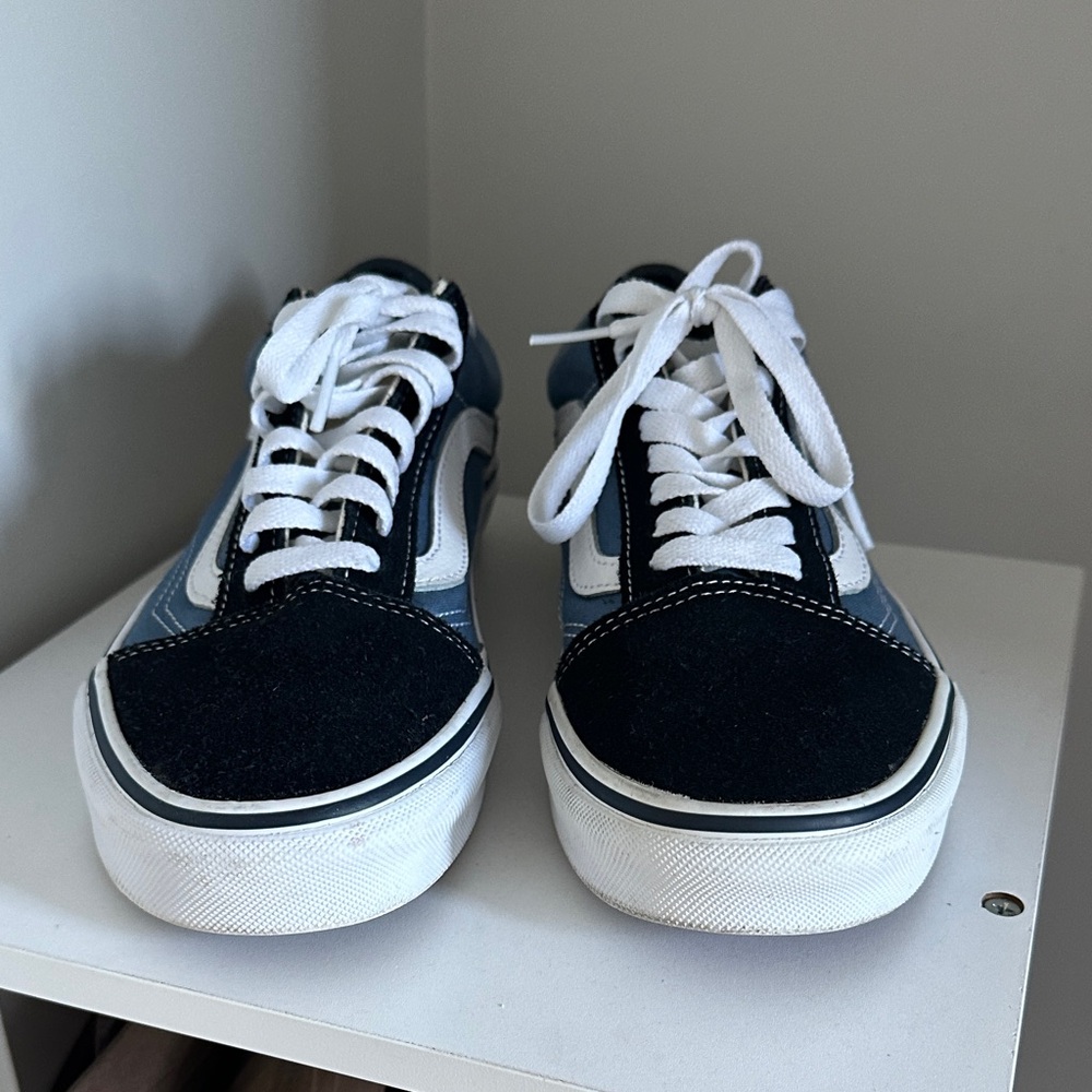 Vans Black, White and Blue Accent Unisex Sneakers